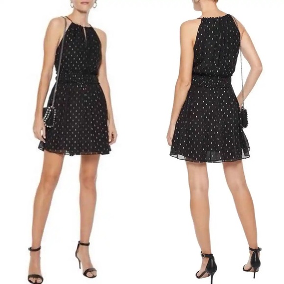 Joie Althia B fil coupé silk-blend georgette mini dress - Picture 2 of 6